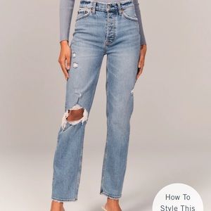 Abercrombie High Rise Dad Jean